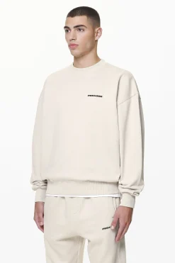 Pegador Sweaters|Logo Oversized Sweater Gum Washed dust cream