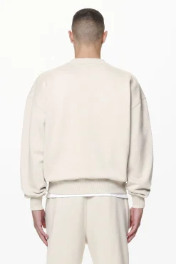 Pegador Sweaters|Logo Oversized Sweater Gum Washed dust cream