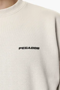 Pegador Sweaters|Logo Oversized Sweater Gum Washed dust cream