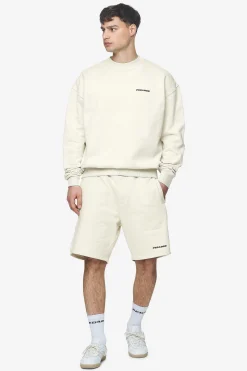 Pegador Sweaters|Logo Oversized Sweater Black Gum Washed salty cream