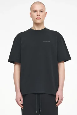 Pegador Tees|Logo Oversized Tee Gum Vintage washed black ink