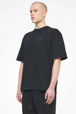 Pegador Tees|Logo Oversized Tee Gum Vintage washed black ink