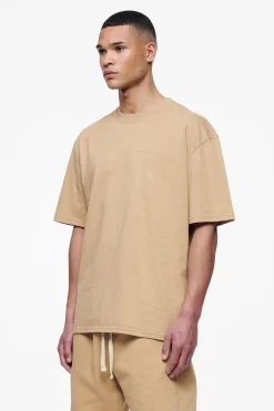 Pegador Tees|Logo Oversized Tee Gum Vintage washed espresso