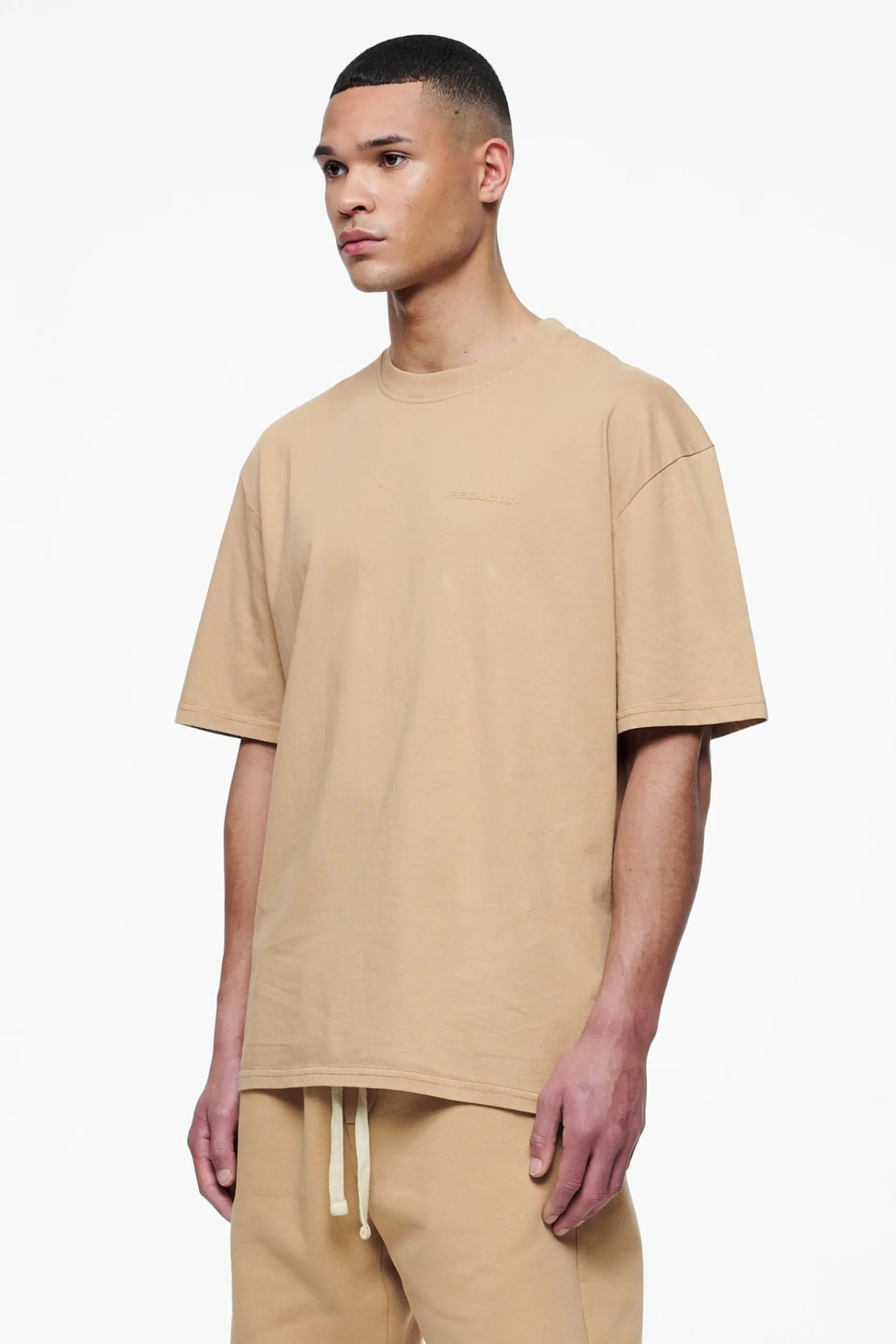 Pegador Tees|Logo Oversized Tee Gum Vintage washed espresso