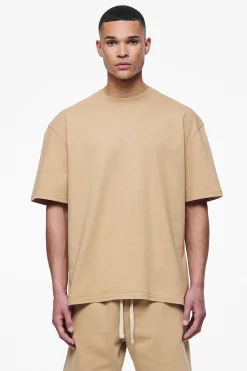 Pegador Tees|Logo Oversized Tee Gum Vintage washed espresso