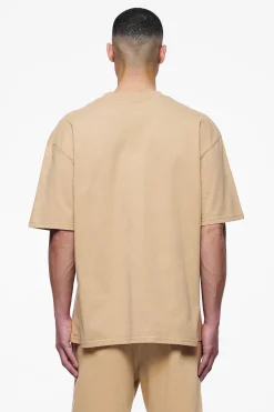 Pegador Tees|Logo Oversized Tee Gum Vintage washed espresso