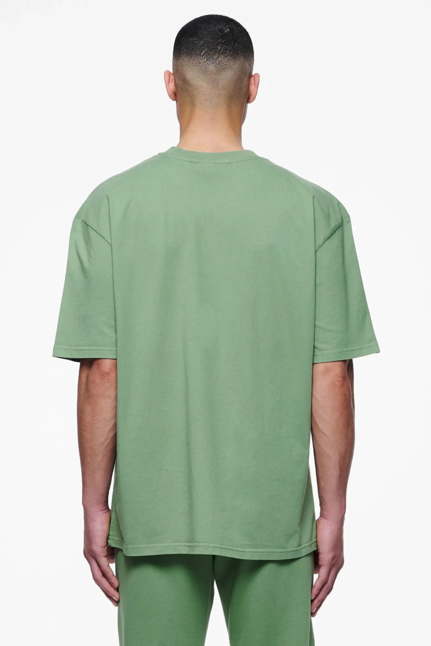 Pegador Tees|Logo Oversized Tee Gum Vintage washed cypress green