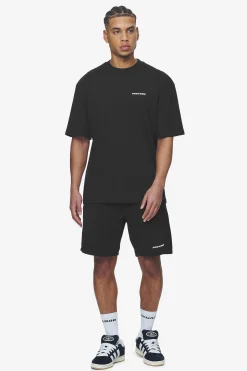 Pegador Tees|Logo Oversized Tee White Gum Washed black