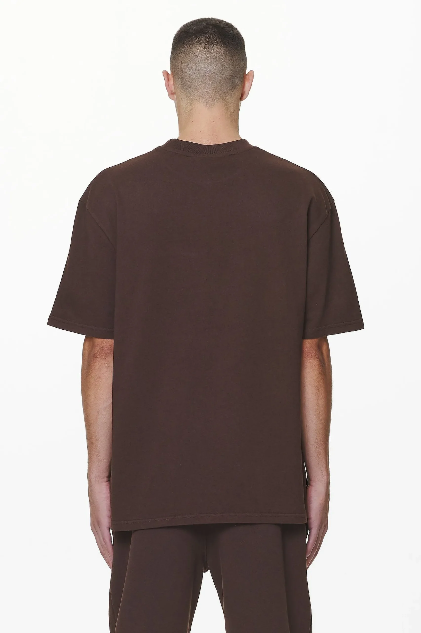 Pegador Tees|Logo Oversized Tee Gum Washed oak brown