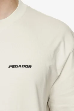 Pegador Tees|Logo Oversized Tee Black Gum Washed salty cream