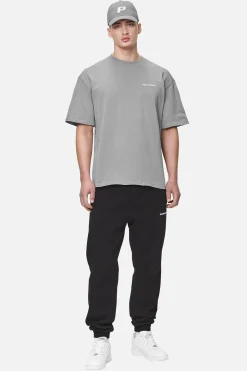 Pegador Tees|Logo Oversized Tee White Gum Washed cool grey