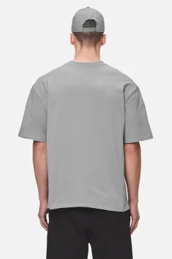 Pegador Tees|Logo Oversized Tee White Gum Washed cool grey