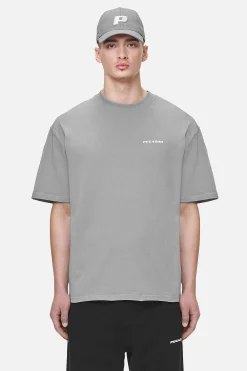 Pegador Tees|Logo Oversized Tee White Gum Washed cool grey
