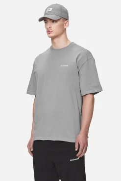 Pegador Tees|Logo Oversized Tee White Gum Washed cool grey