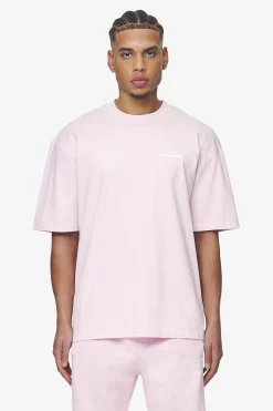Pegador Tees|Logo Oversized Tee White Gum Washed bubblegum