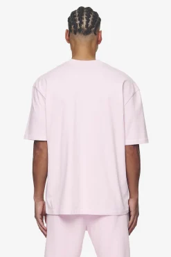 Pegador Tees|Logo Oversized Tee White Gum Washed bubblegum