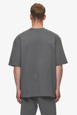 Pegador Tees|Logo Oversized Tee Washed Anthracite