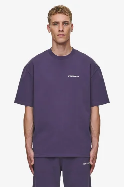 Pegador Tees|Logo Oversized Tee Washed Deep Purple