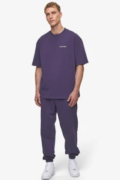 Pegador Tees|Logo Oversized Tee Washed Deep Purple