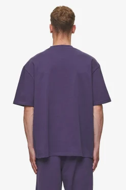 Pegador Tees|Logo Oversized Tee Washed Deep Purple