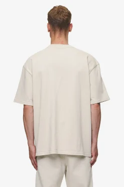 Pegador Tees|Logo Oversized Tee Washed Light Beige