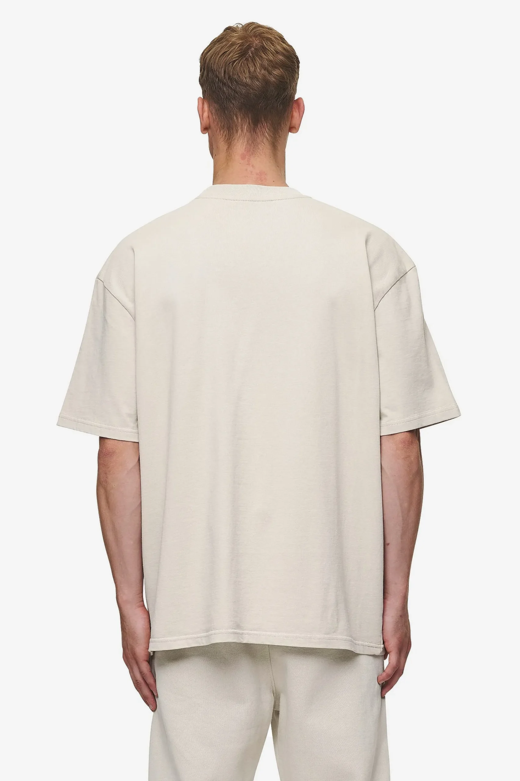 Pegador Tees|Logo Oversized Tee Washed Light Beige