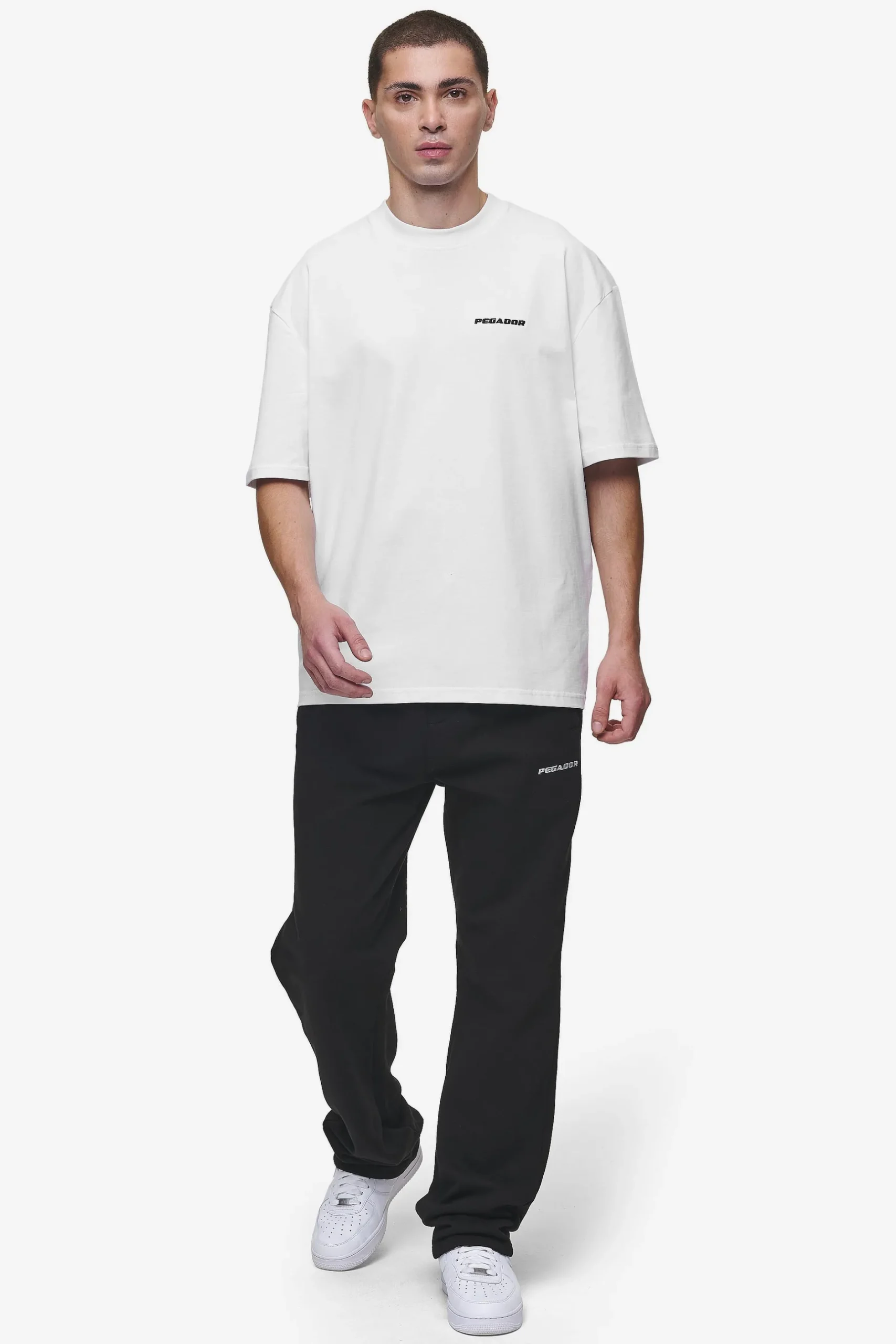 Pegador Tees|Logo Oversized Tee White