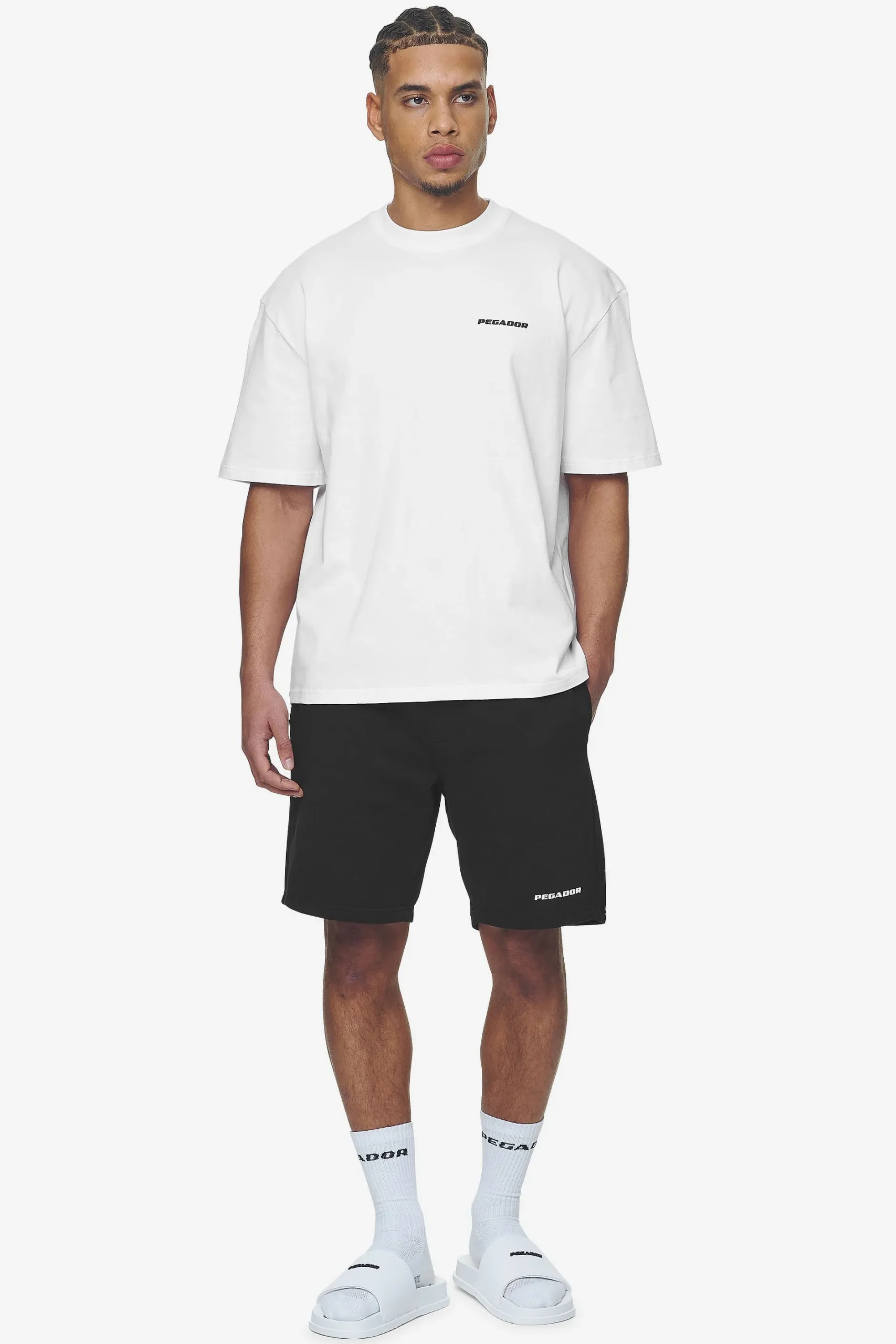 Pegador Tees|Logo Oversized Tee Black Gum White