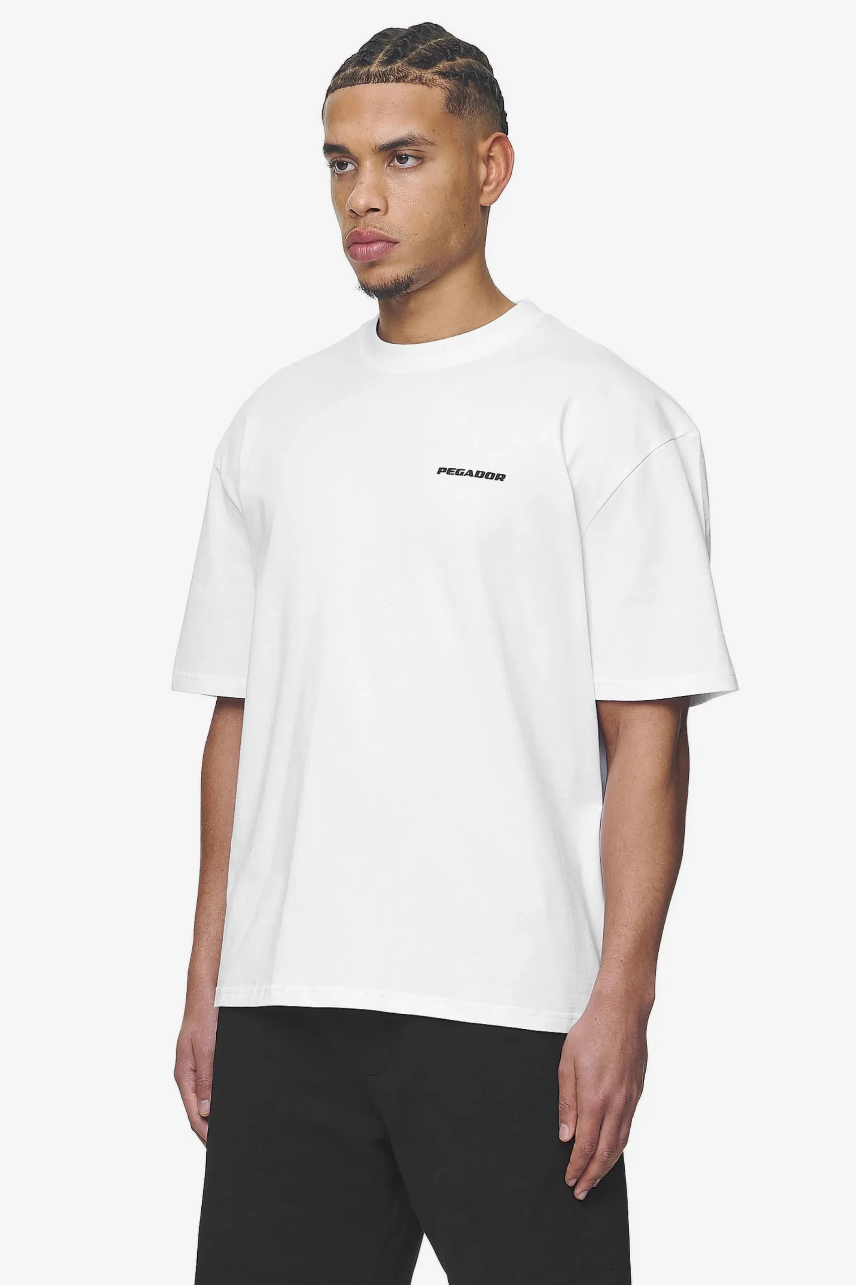 Pegador Tees|Logo Oversized Tee Black Gum White