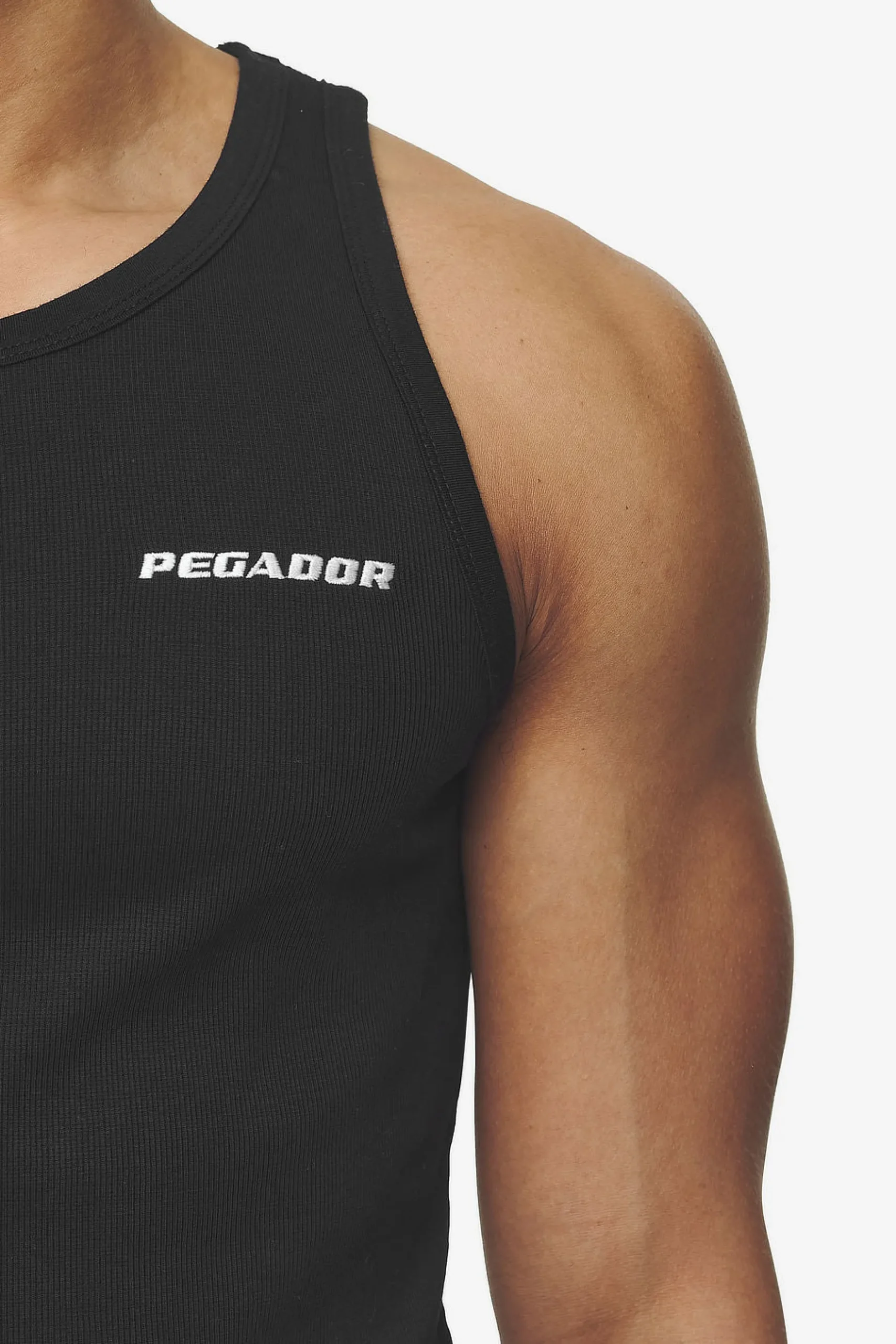 Pegador Tees|Logo Rib Undershirt Black