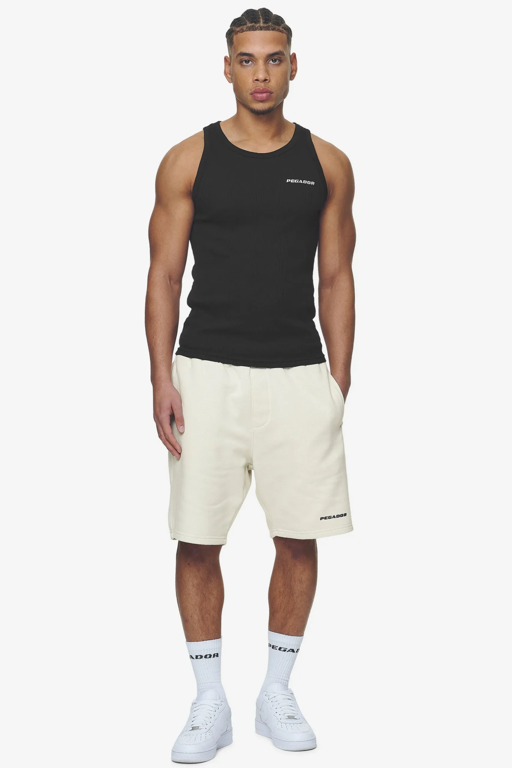 Pegador Tees|Logo Rib Undershirt Black