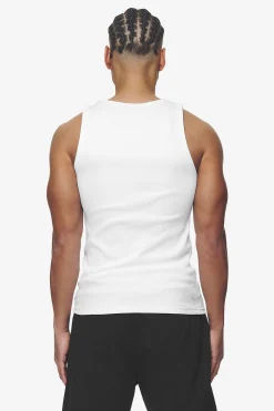 Pegador Tees|Logo Rib Undershirt White