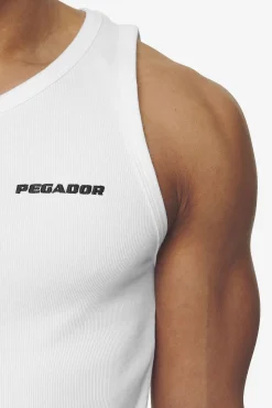 Pegador Tees|Logo Rib Undershirt White