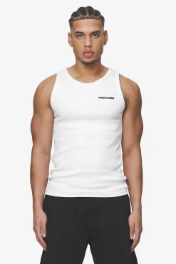 Pegador Tees|Logo Rib Undershirt White