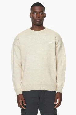 Pegador Sweaters|Knitwear|Logo Shaggy Knit Sweater Kingdom Beige