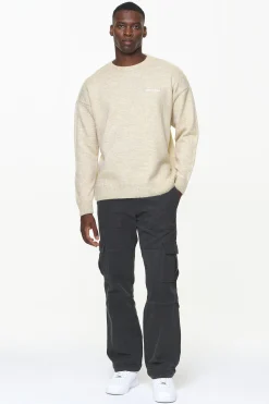 Pegador Sweaters|Knitwear|Logo Shaggy Knit Sweater Kingdom Beige