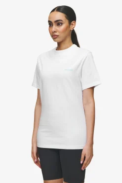 Pegador Tees|Logo Slim Tee White Sky Blue