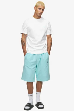 Pegador Tees|Logo Slim Tee White Sky Blue
