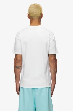 Pegador Tees|Logo Slim Tee White Sky Blue