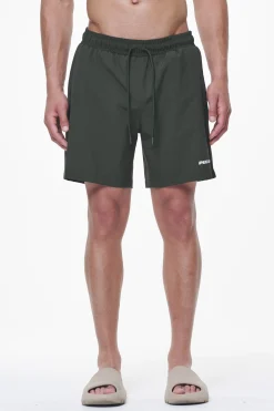 Pegador Swim Shorts|Logo Swim Shorts Dark Olive
