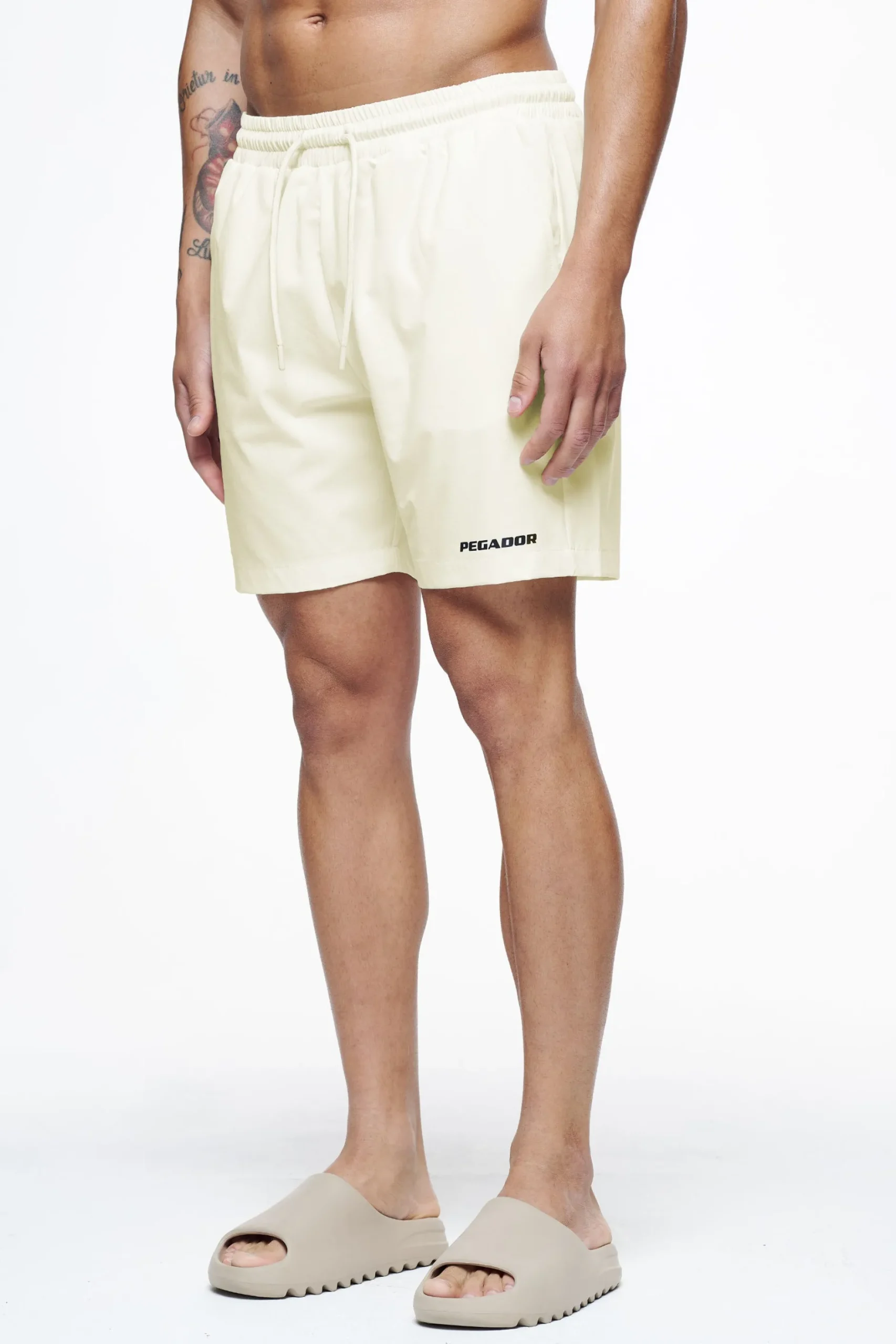 Pegador Swim Shorts|Logo Swim Shorts Unbleached
