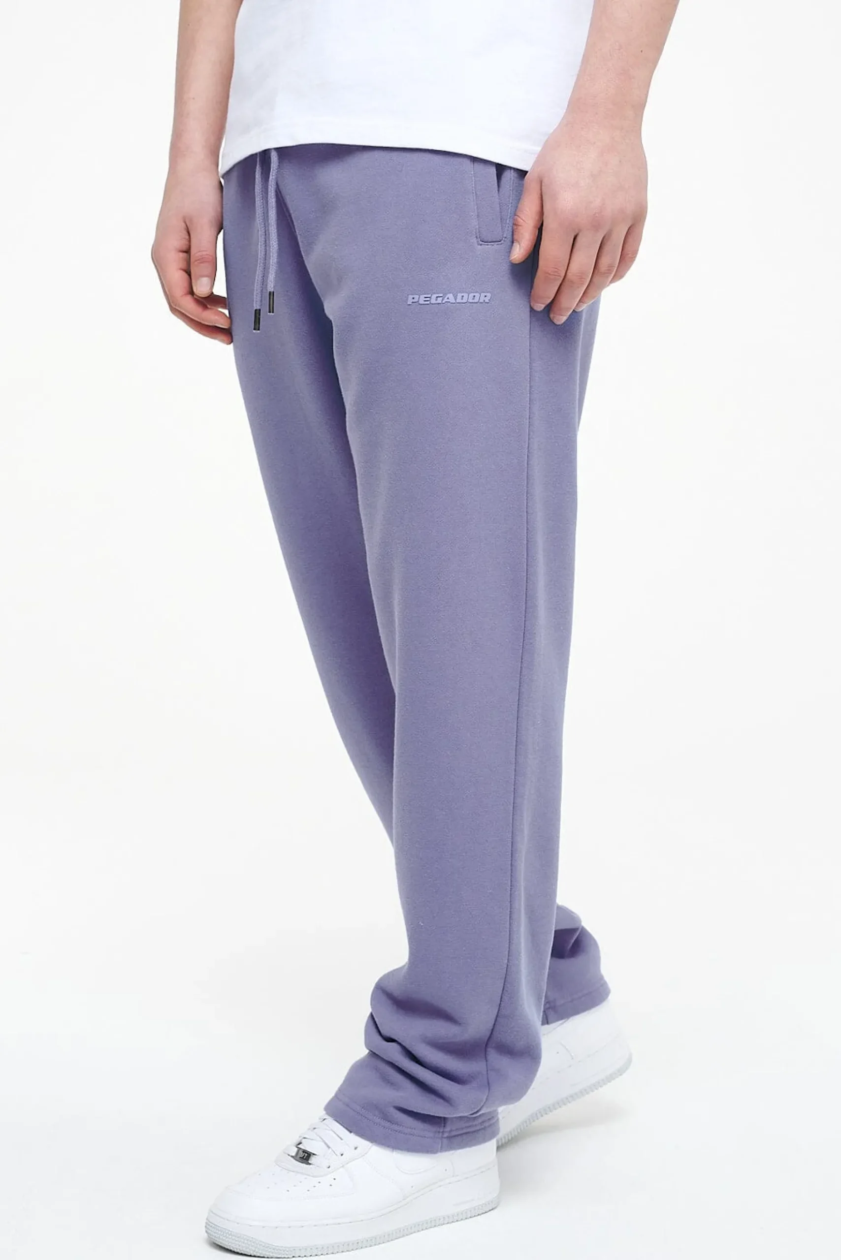 Pegador Pants & Joggers|Logo Wide Sweat Pants Gum Vintage washed magic violet