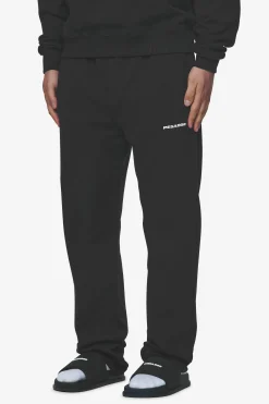 Pegador Pants & Joggers|Logo Wide Sweat Pants White Gum Washed black