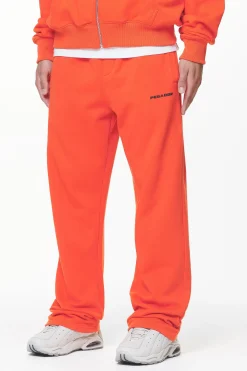 Pegador Pants & Joggers|Logo Wide Sweat Pants Gum Washed signal red
