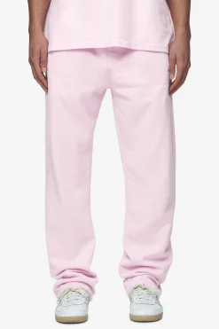 Pegador Pants & Joggers|Logo Wide Sweat Pants White Gum Washed bubblegum