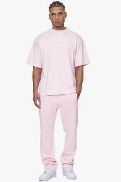 Pegador Pants & Joggers|Logo Wide Sweat Pants White Gum Washed bubblegum