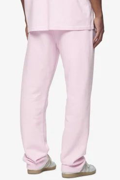 Pegador Pants & Joggers|Logo Wide Sweat Pants White Gum Washed bubblegum