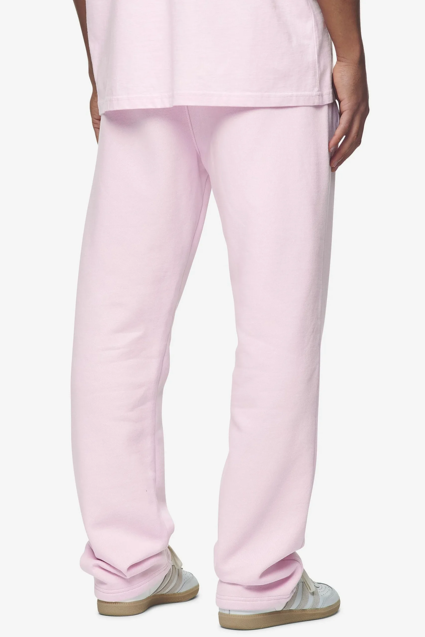 Pegador Pants & Joggers|Logo Wide Sweat Pants White Gum Washed bubblegum