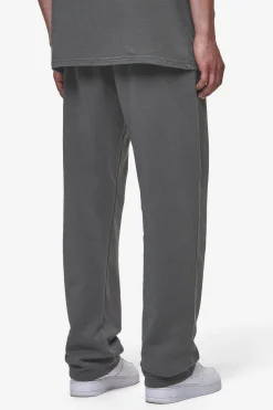 Pegador Pants & Joggers|Logo Wide Sweat Pants Washed Anthracite