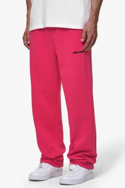 Pegador Pants & Joggers|Logo Wide Sweat Pants Washed Virtual Pink